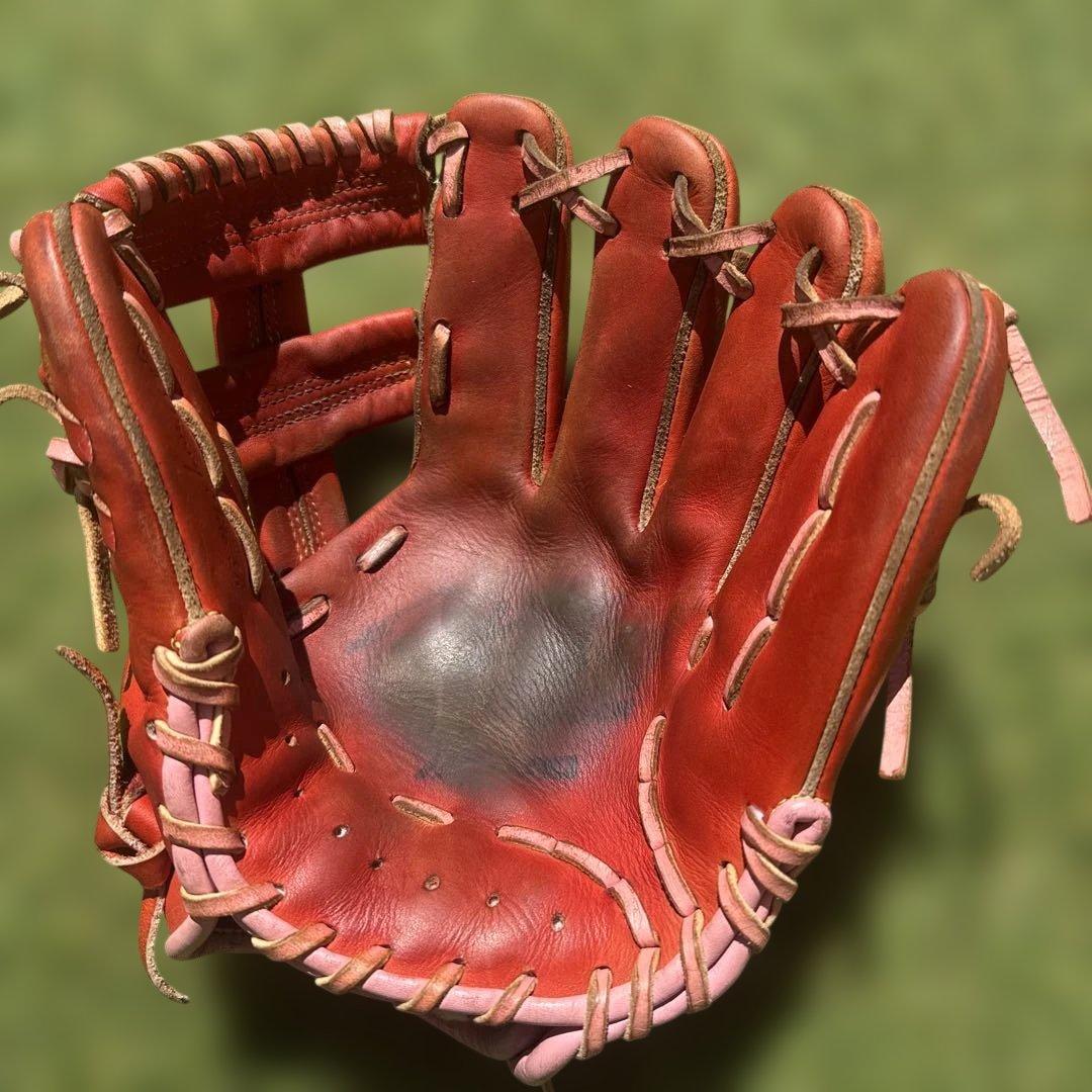 Mizuno 軟式グローブ オレンジ