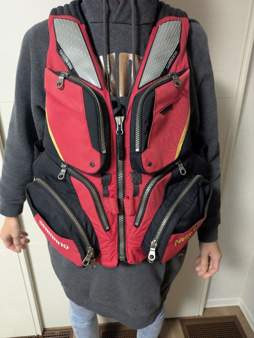 ご*︎様 シマノ VF-120W レッド Mサイズ ネクサス フローティングベス