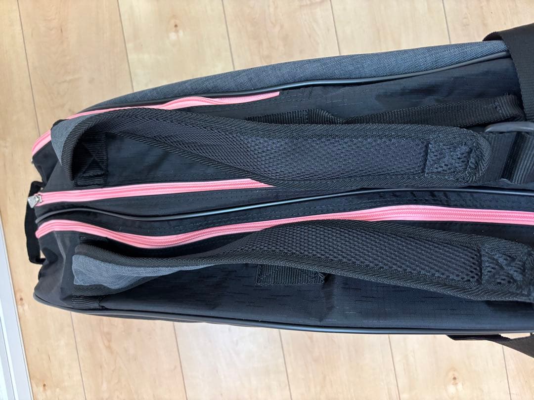 YONEX ラケットバッグ 　BAG2132R　 黒/ライトピンク　美品　6本用