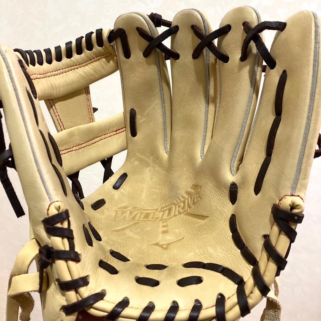 極美品✨Mizuno Will Drive 軟式グローブ クリーム色 少年野球