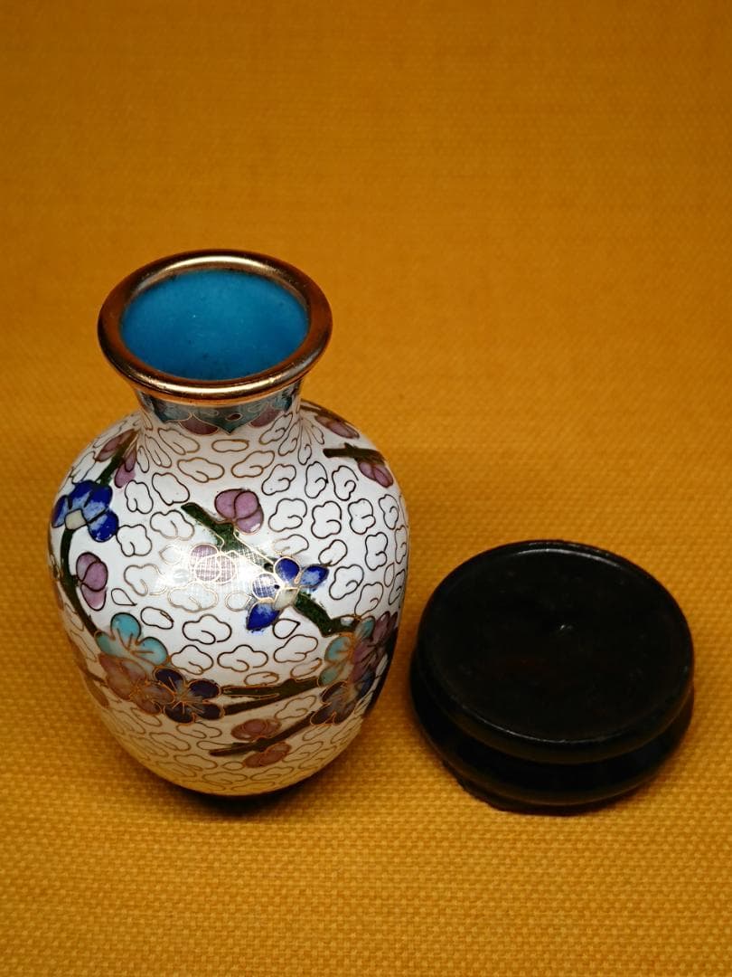【美品】花瓶　七宝　骨董　古玩　置物　インテリア　工芸品　美術品　A3402