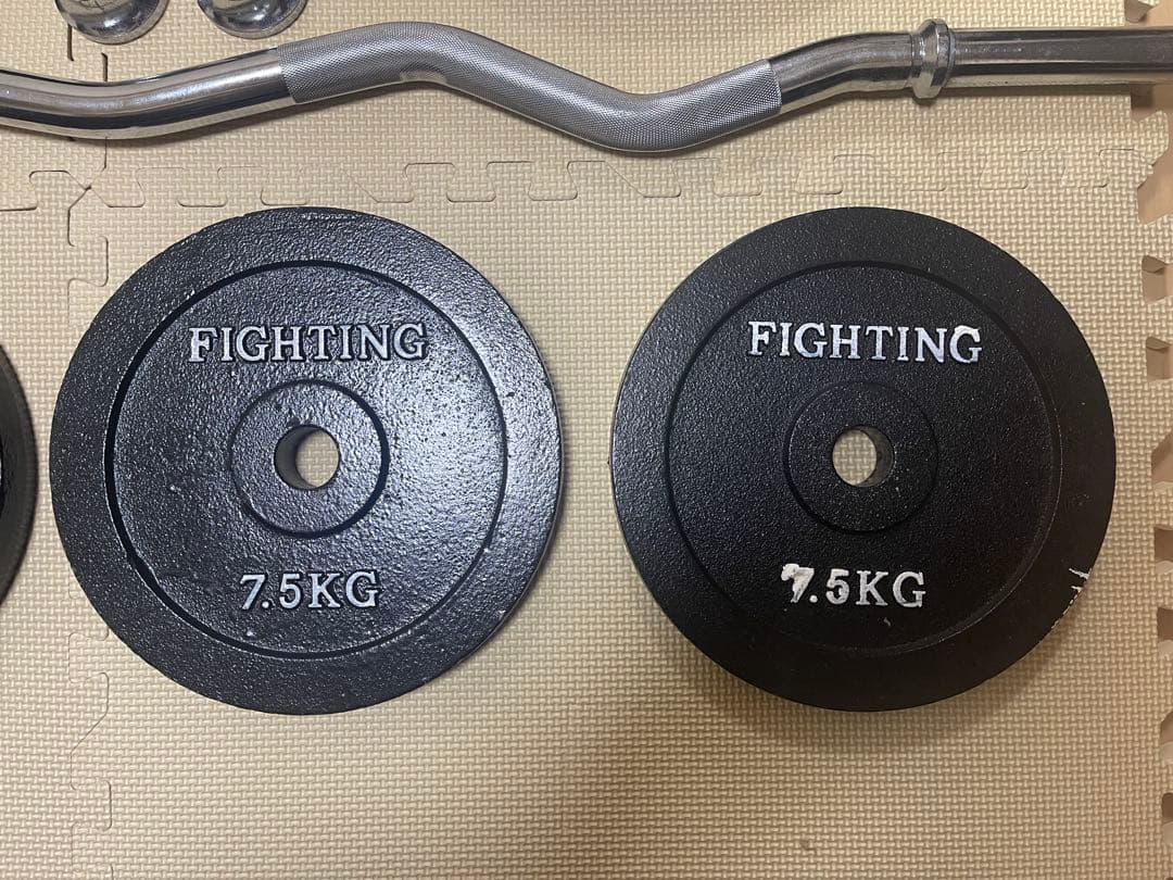 ダンベルプレート計60kg＋EZバーセット iROTEC/FIGHTING