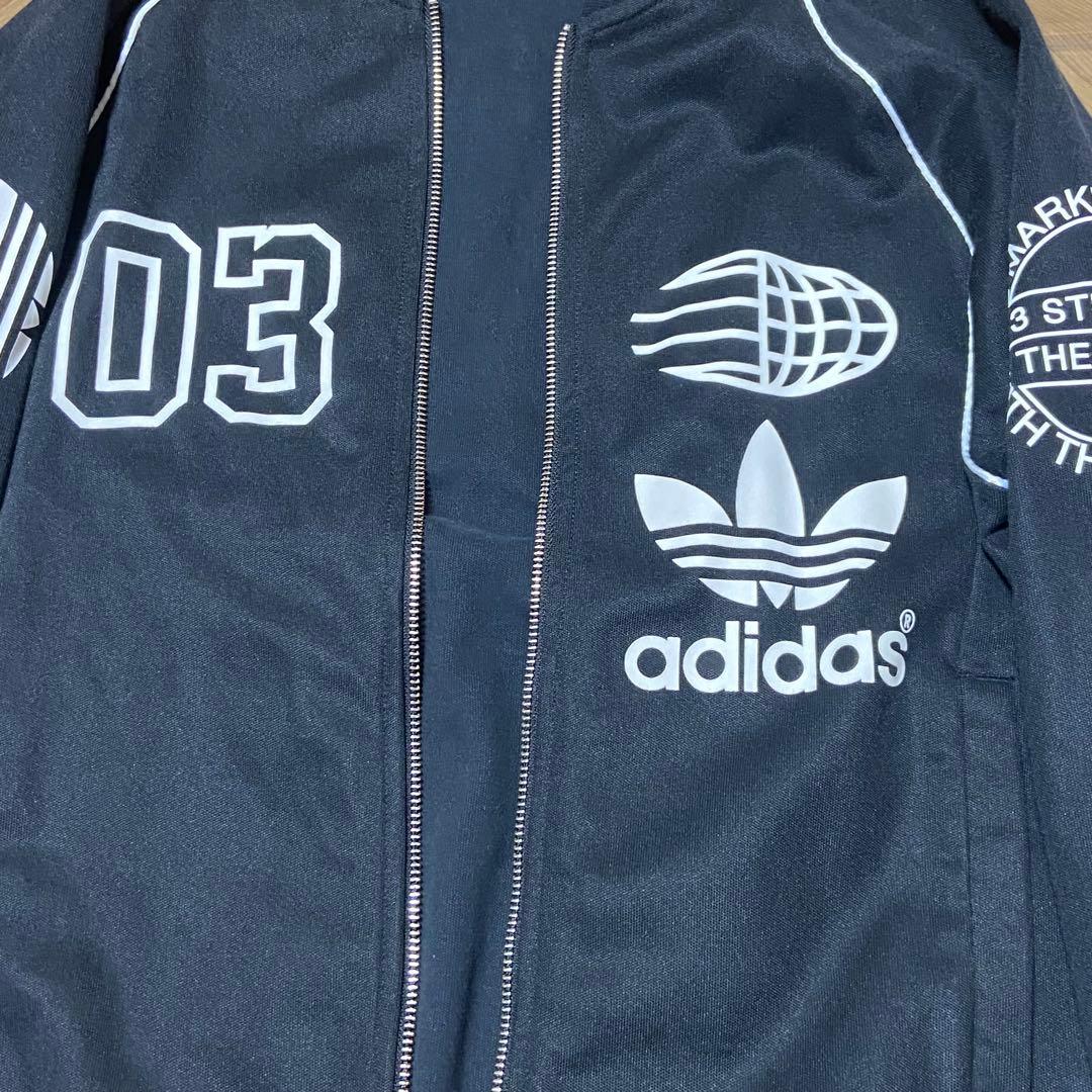 adidasアディダス 03トレフォイルロゴ トラックジャケット 黒　M