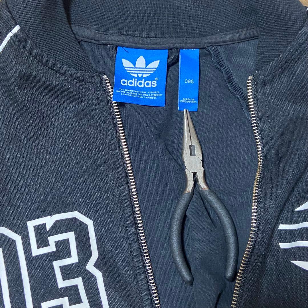 adidasアディダス 03トレフォイルロゴ トラックジャケット 黒　M