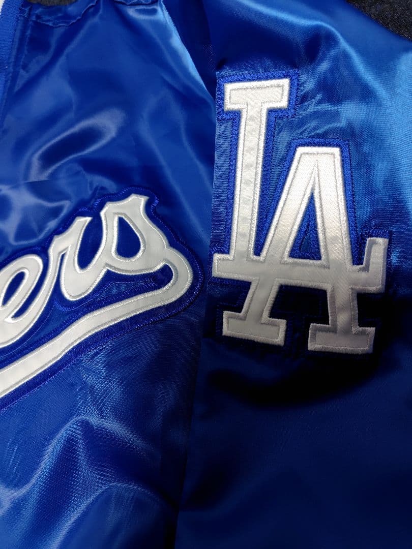 MLB ドジャース サテンジャケット ジャンパー スタジャン