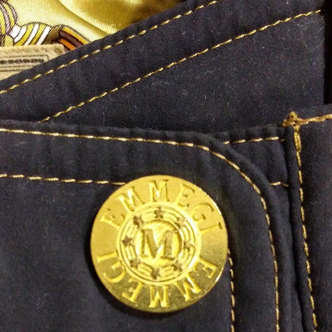 ビンテージスキーウェアー黒　金ボタン