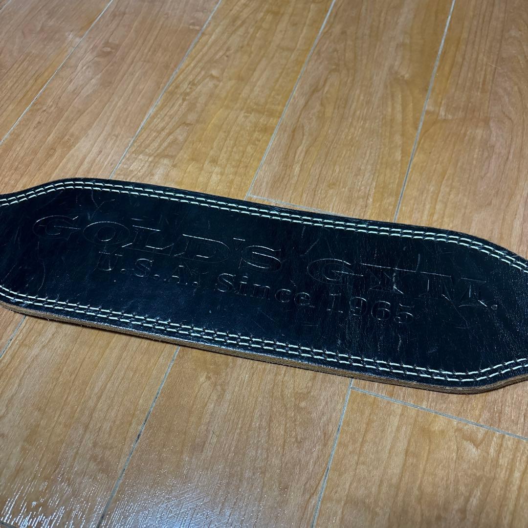 ゴールドジム EX レザーベルト Mサイズ 美品