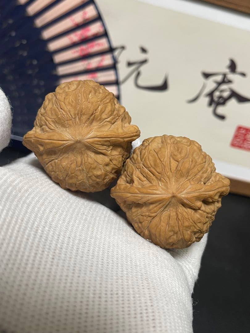 ❤️新入荷❤️No.648❤️文玩くるみ（文玩核桃） 精配南瓜墩