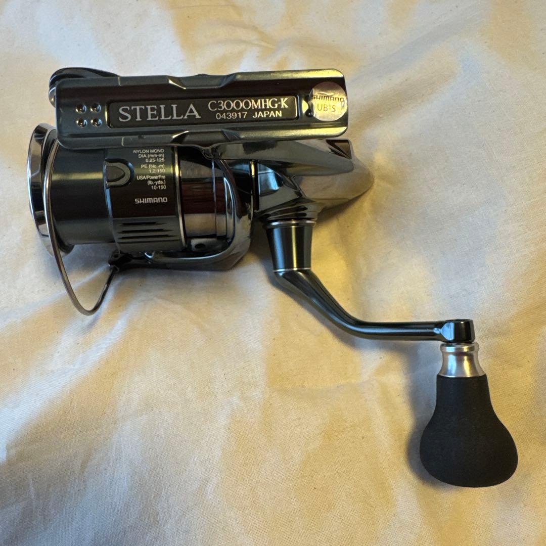 シマノ　22ステラC3000MHG 夢屋ハンドルノブ付き