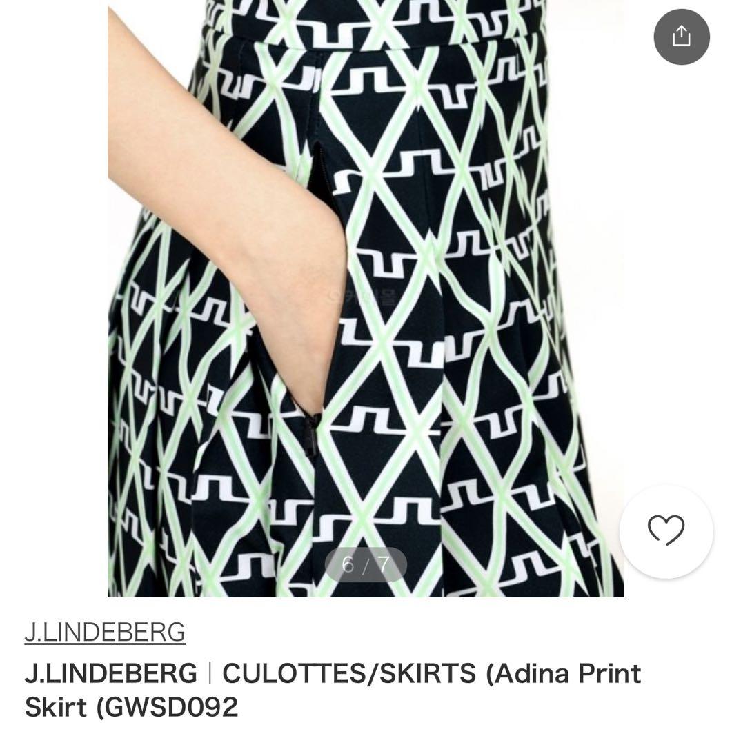 定価26400★J. LINDEBERGインナーパンツ付軽量プリーツスカート