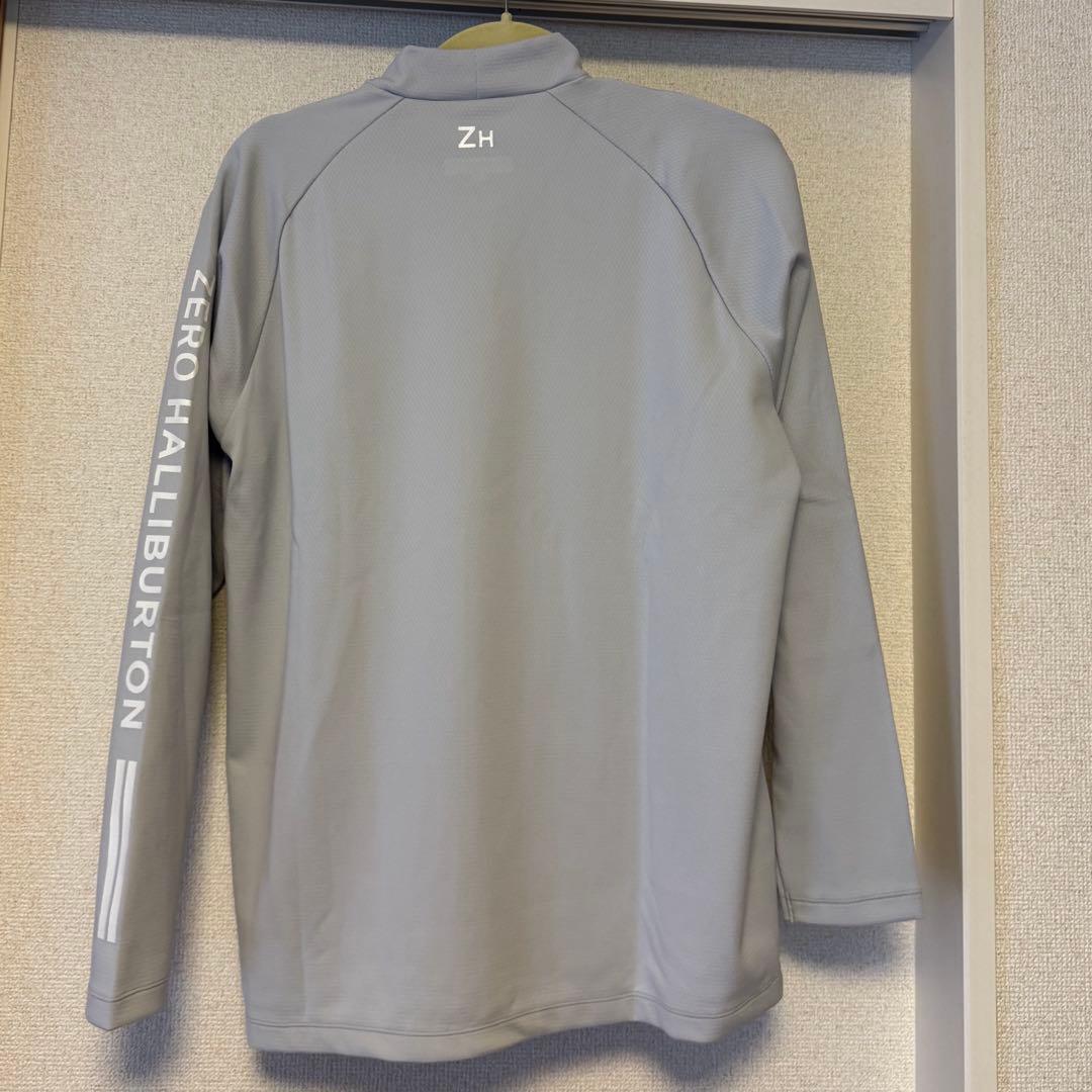 新品タグ付】ゼロハリバートンゴルフ　ロゴモックネックシャツ　L