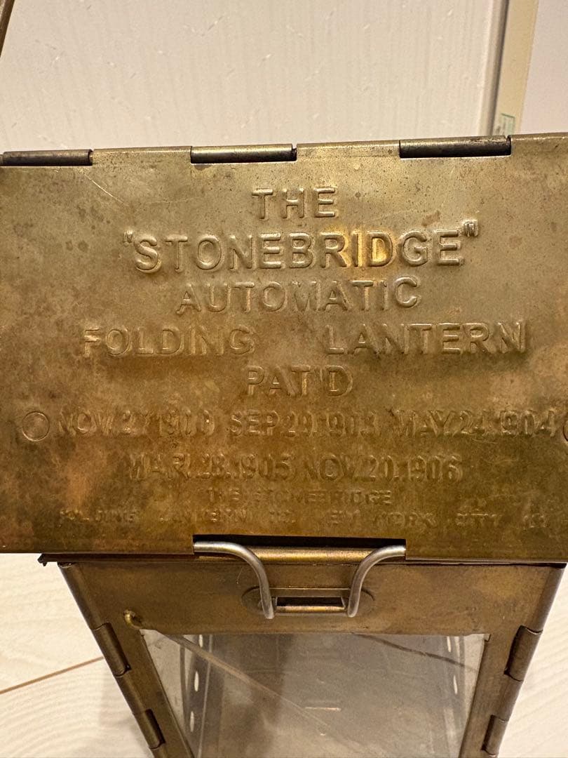 STONE BRIDGE フォールディングランタン　ローソク新品付