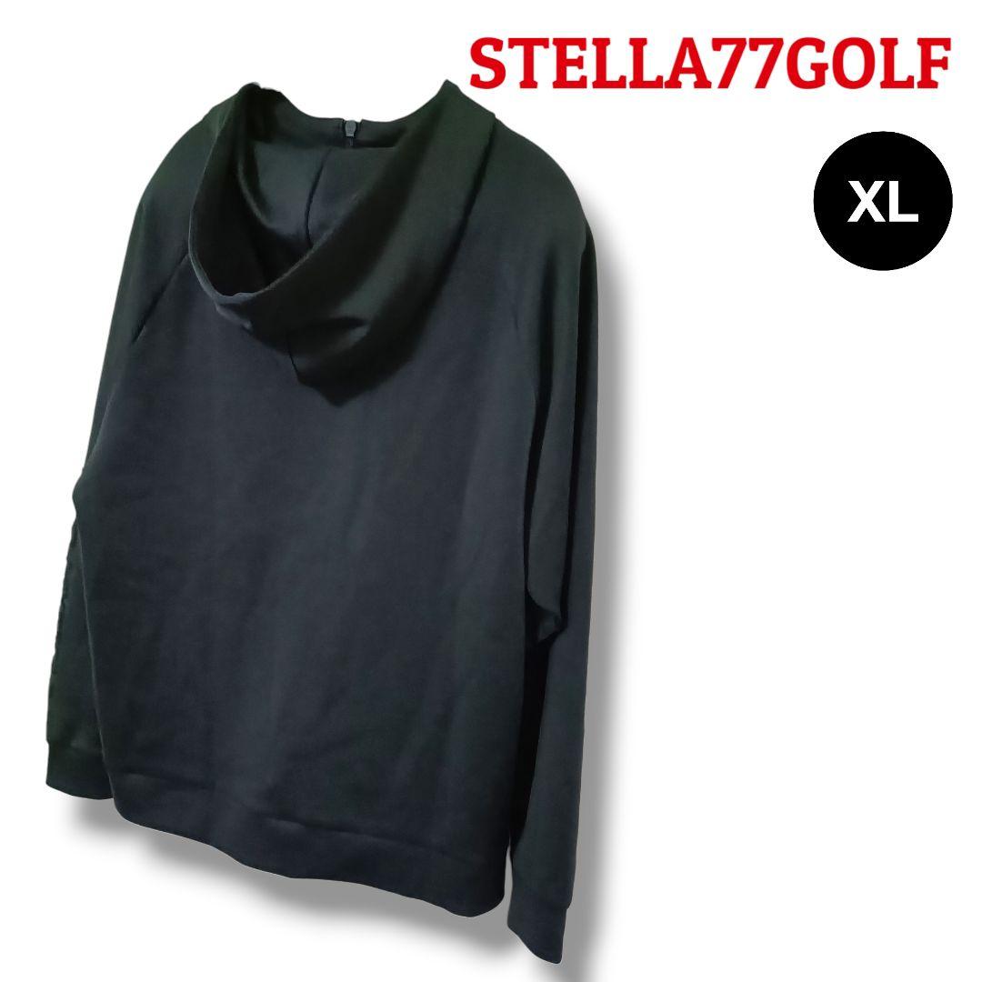 【高品質】STELLA77GOLF フルジップパーカー XLブラックメンズゴルフ