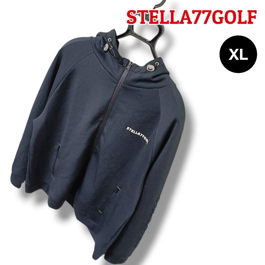 【高品質】STELLA77GOLF フルジップパーカー XLブラックメンズゴルフ
