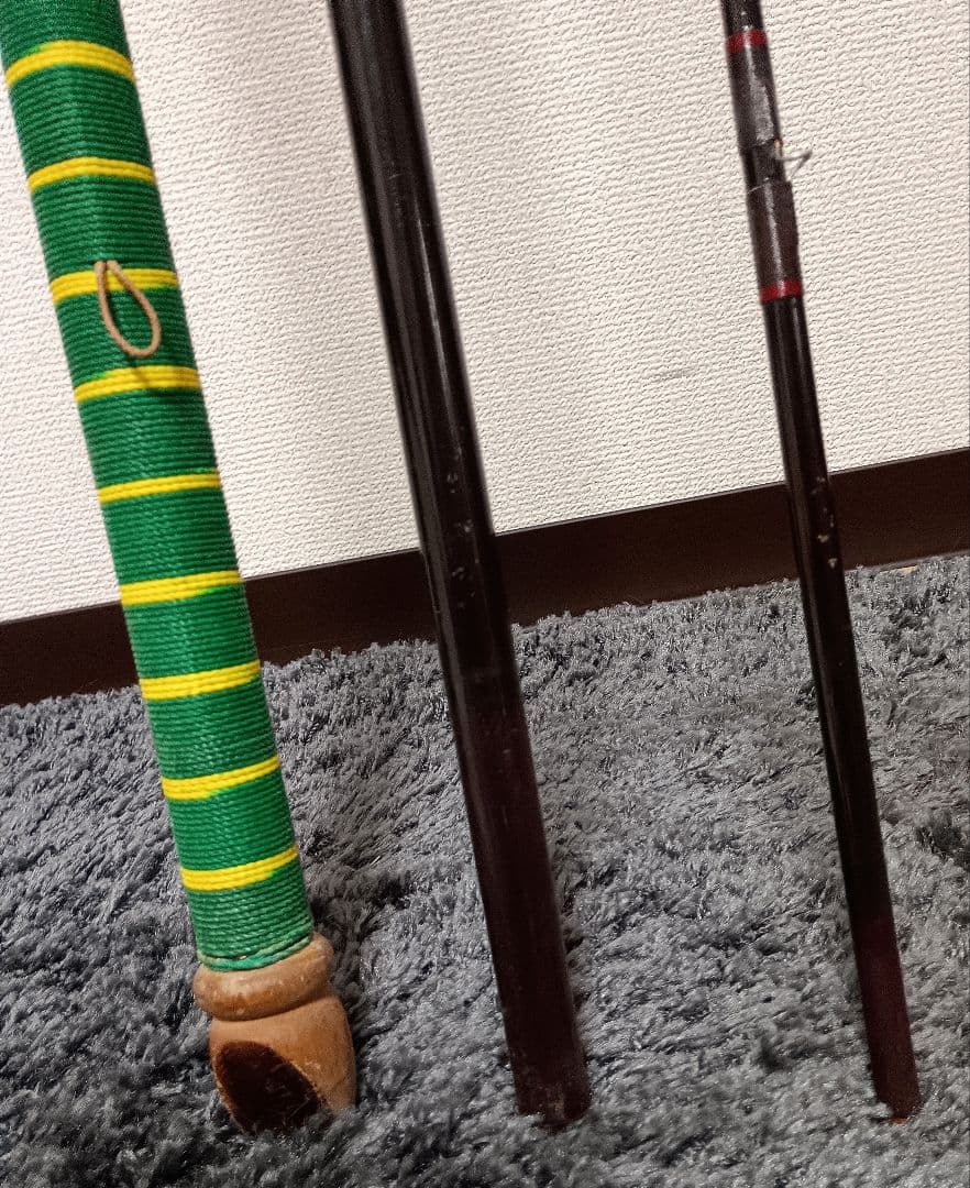 メーカー不明3本継ぎ底物竿