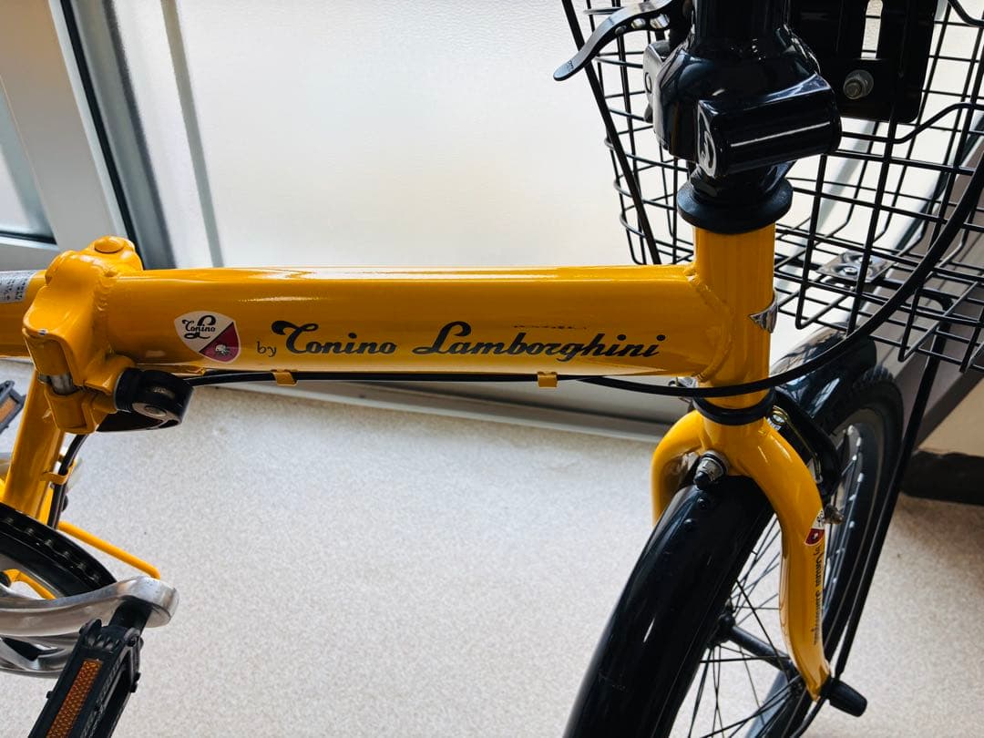 ランボルギーニ FDB206ALL 20インチ 折りたたみ自転車 イエロー 美品