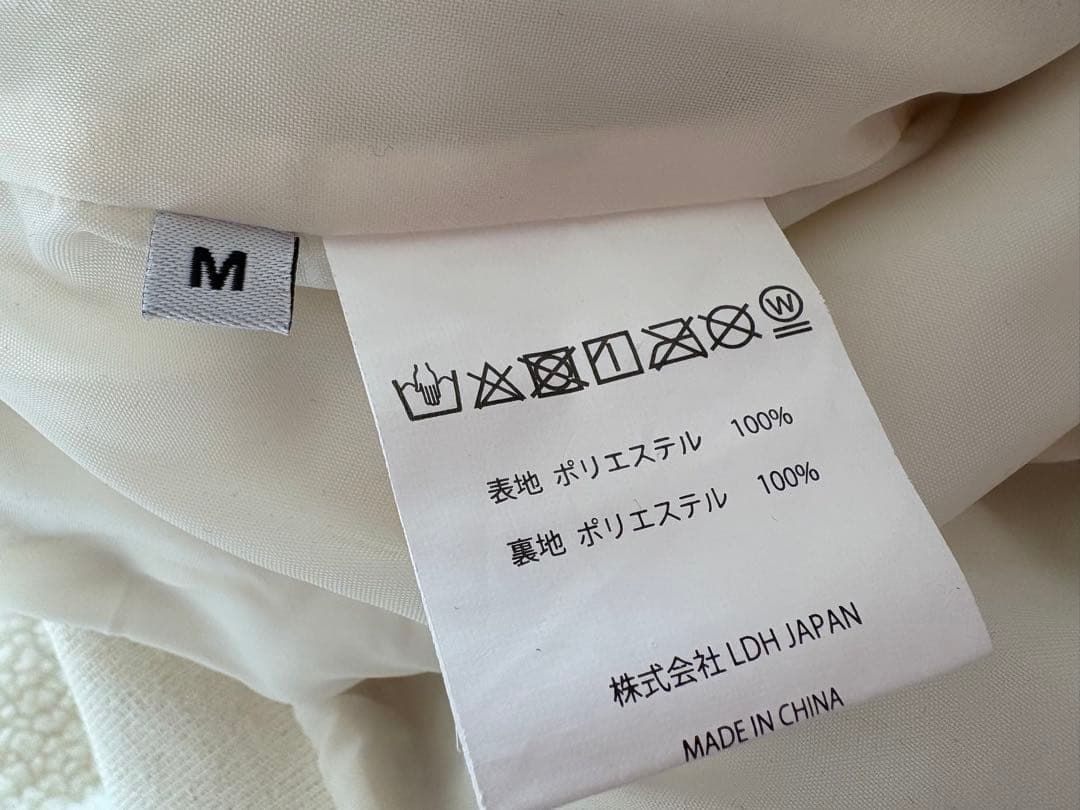 JSB3 MATE白ボアアノラックフリースパーカー Mサイズ