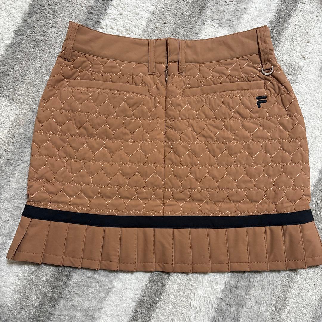 FIRA フィラゴルフ　ハートキルト　中綿スカート　L レディースゴルフウェア