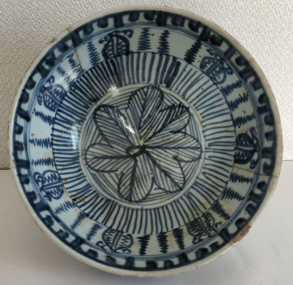 染付　茶椀