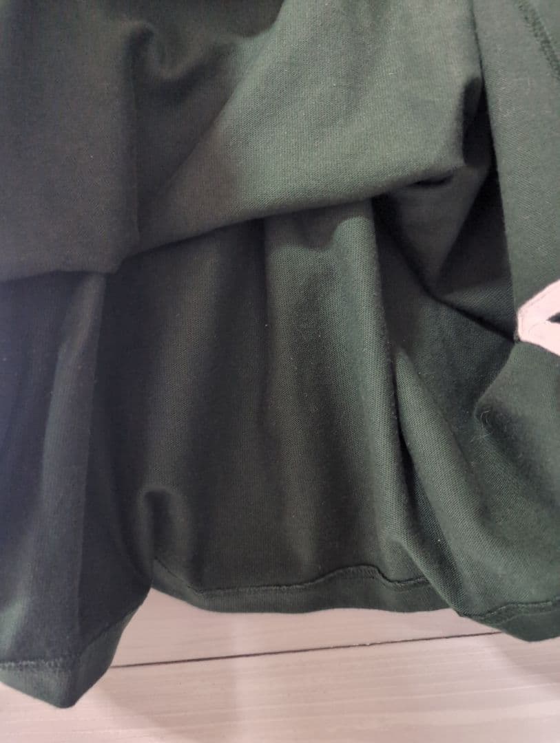 【美品】90Ｓ古着Poloポロラルフローレンラガーシャツ長袖グリーン2XL