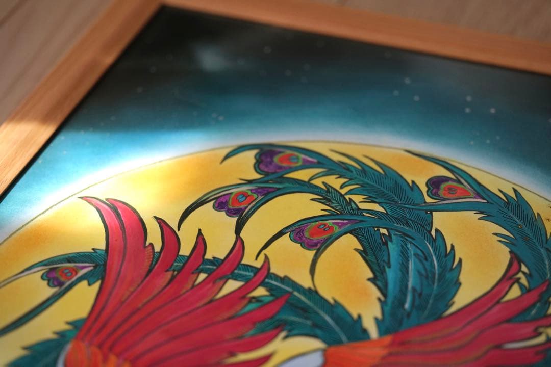 【風水画】月と鳳凰