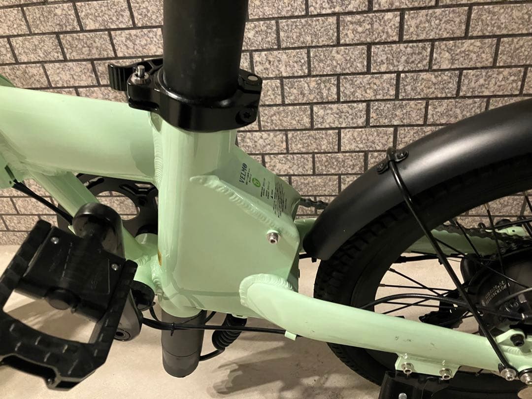 送料込　試走程度VELMO 電動アシスト自転車 ミントグリーン