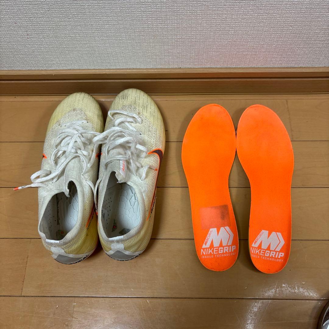 Nike Mercurial サッカーシューズ ホワイト/オレンジ