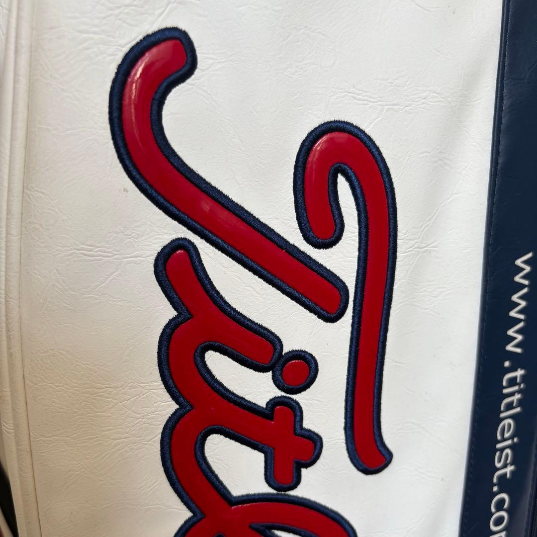 Titleist キャディバッグ 白 クラッシックデザイン　タイトリスト