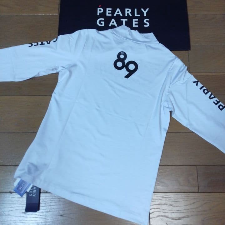⭐新品⭐PEARLYGATES⭐長袖モック⭐白⭐M⭐