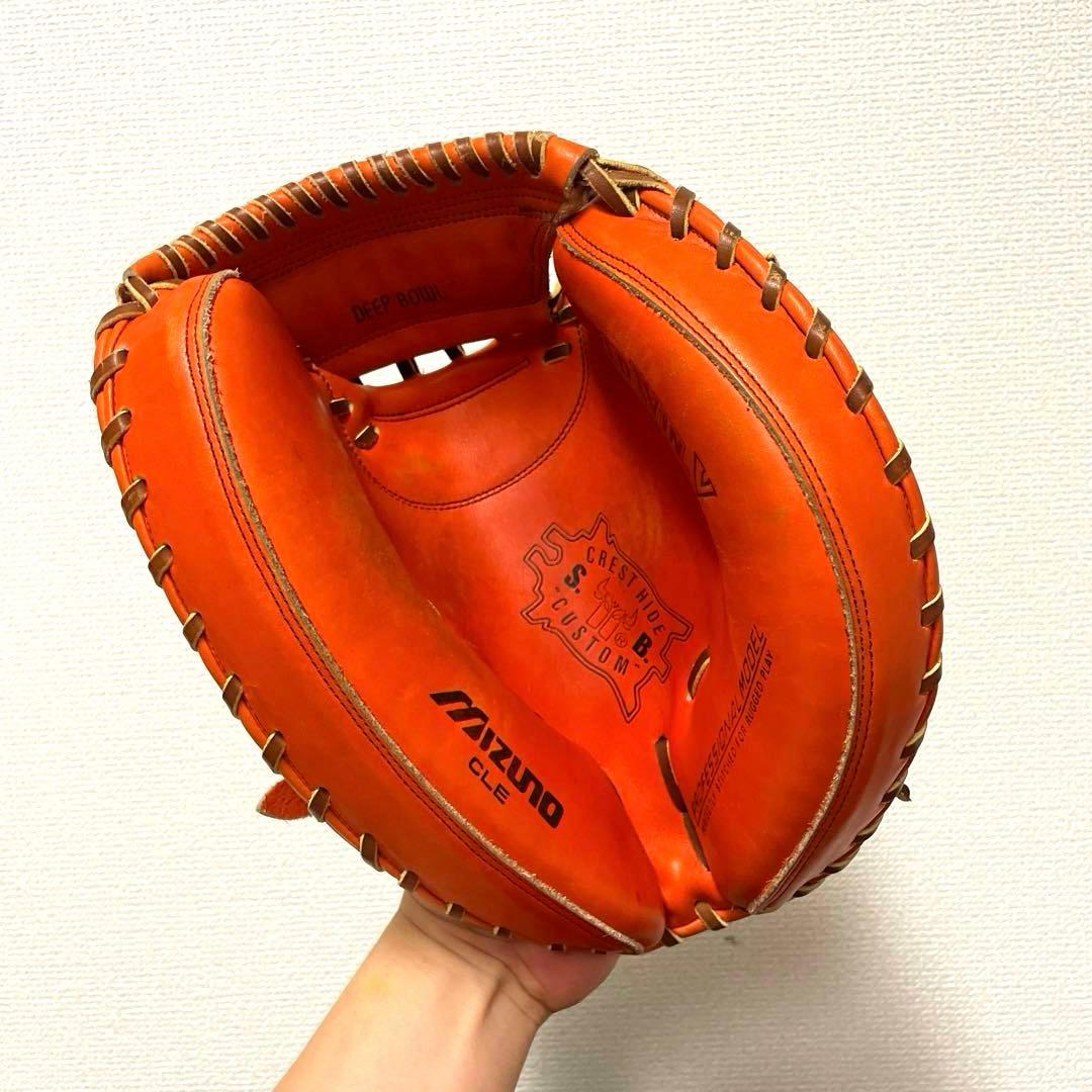 197 ミズノ ビンテージ 極美品 軟式 キャッチャーミット
