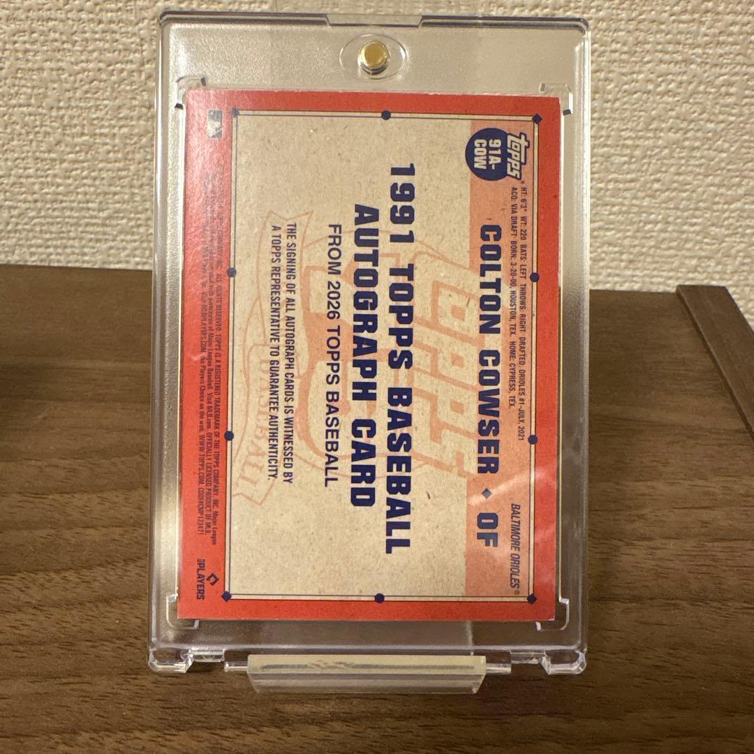 topps2026 COLTONCOWSER サインカード