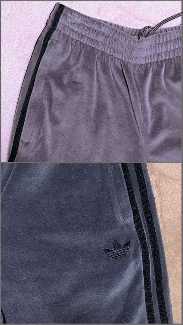 美品 adidas originals ベロア トラックパンツ M 男女兼用