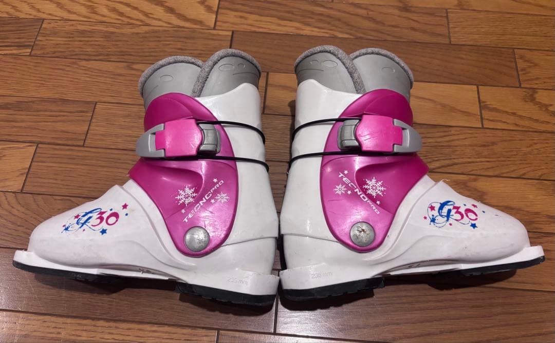 女の子　100cm K2スキー板、ブーツ、ポールセット
