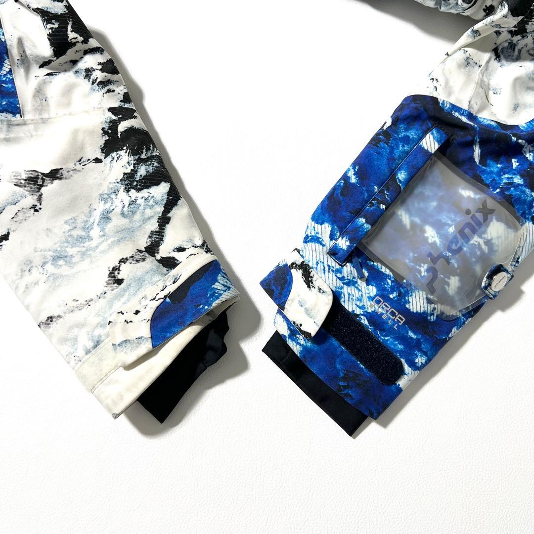 3391【美品】フェニックス　スキーウェア 上下セット デモチームプロ　青　白