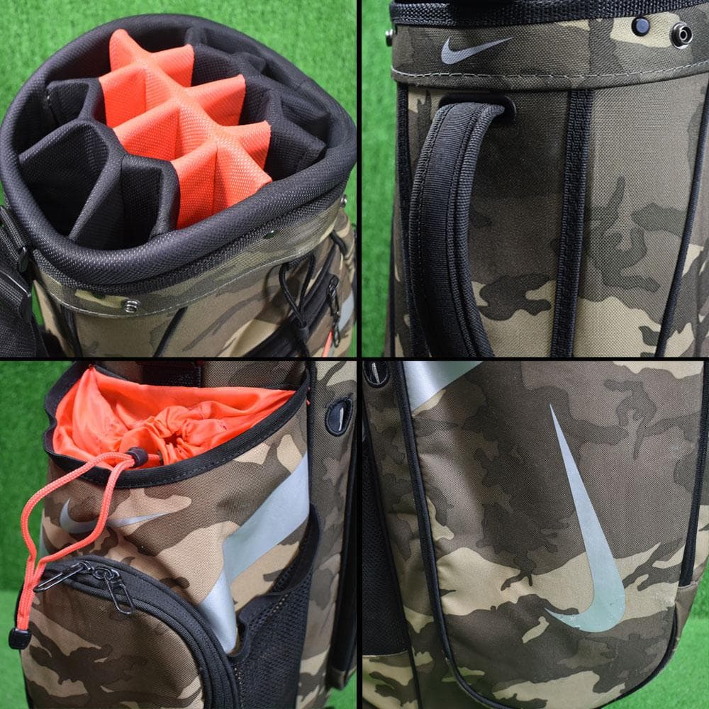 NIKE/ナイキ ゴルフ 軽量キャディバッグ９型【カモ】中古！