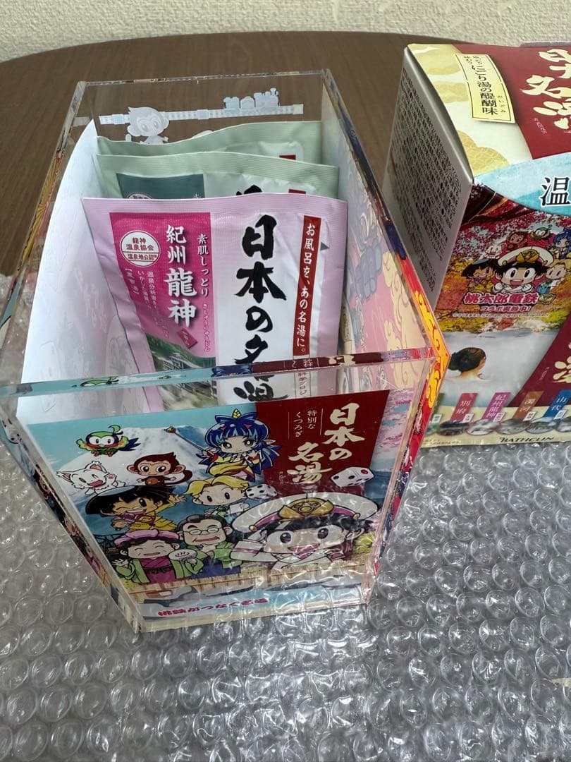 非売品 桃鉄日本の名湯アクリルBOX＋にごり湯の醍醐味1 箱ぶっとびキャンペーン