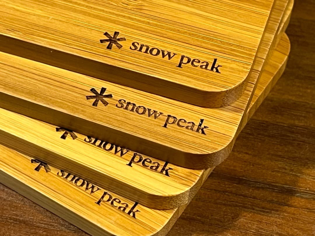  Peak 非売品 竹コースター4枚 ノベルティ キャンプ