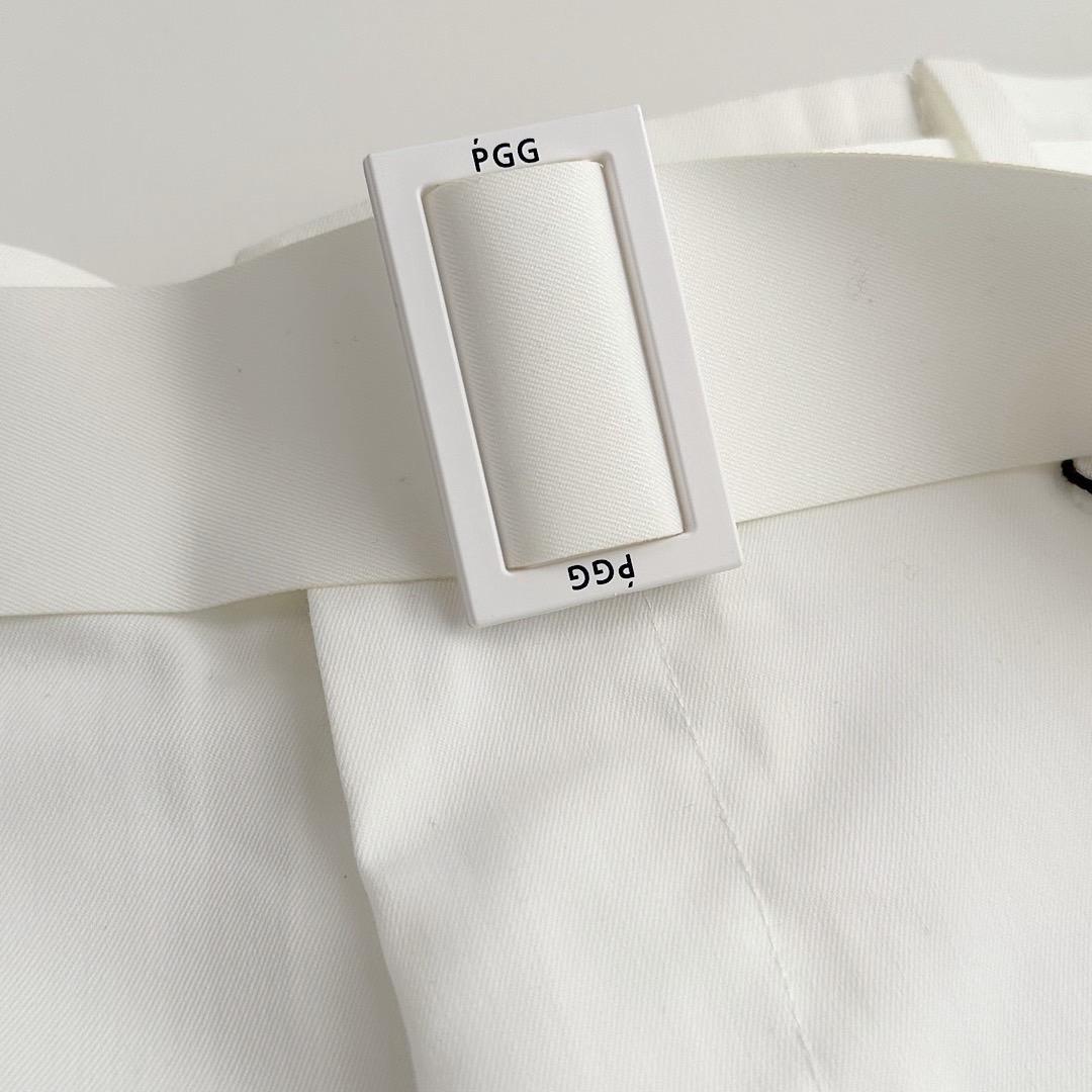 367 PGG 特売品！定価30,800円 メンズ ハーフパンツ白 5 L