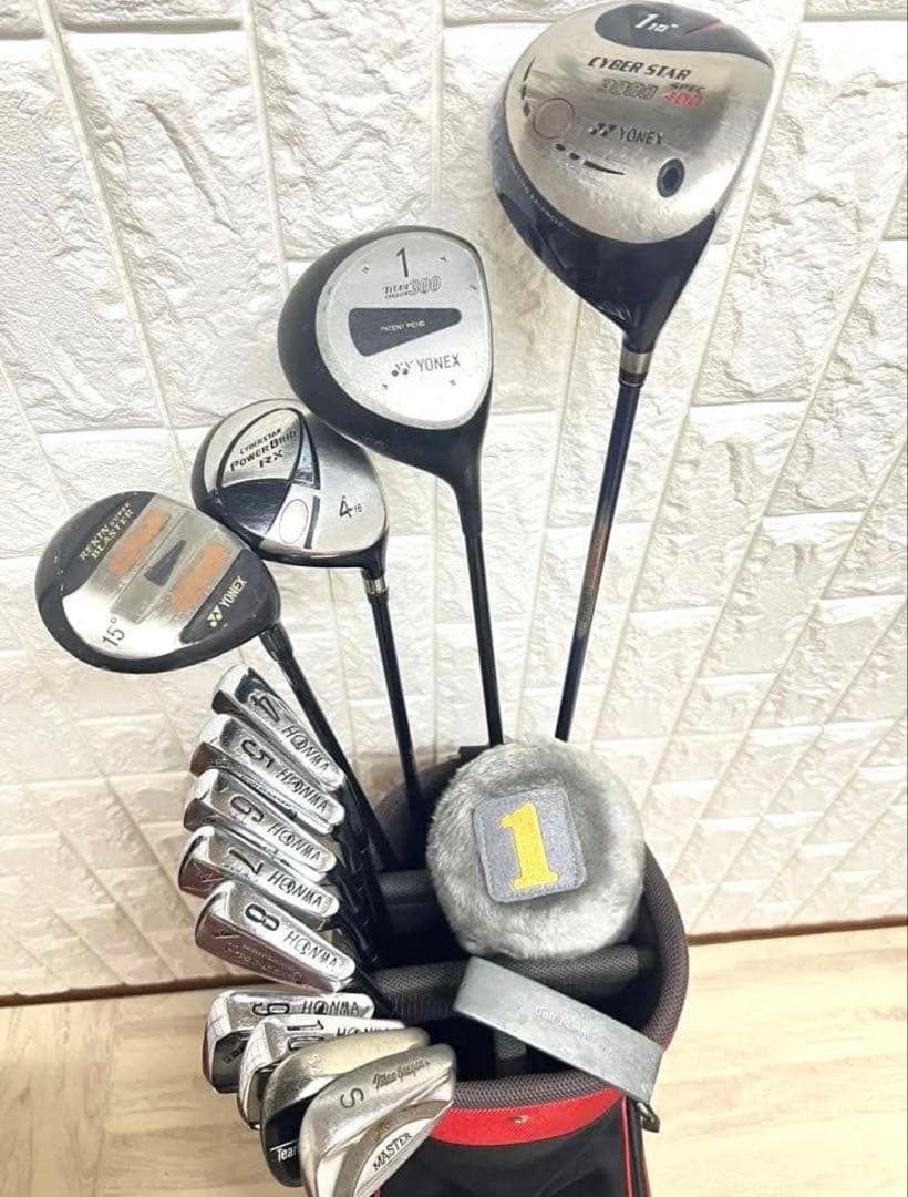 初心者おすすめ ゴルフクラブセット メンズ ヨネックス HONMA バッグ付