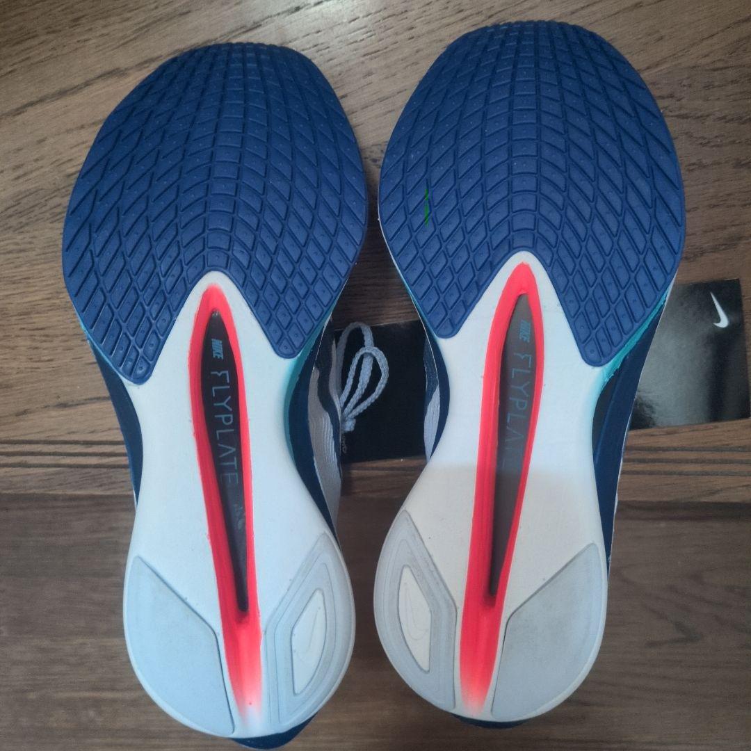 Nike ZoomX　ヴェイパーフライ ホワイト/ネイビー　23.5cm