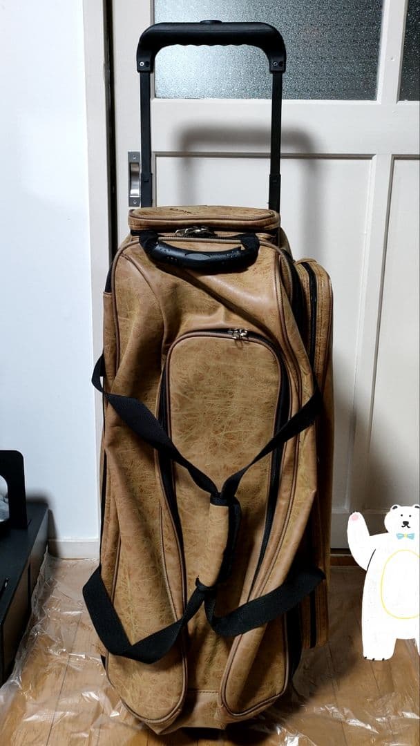 【廃盤品】ブランズウィック　3ボールバッグ　ブラウン　キャリーバッグ
