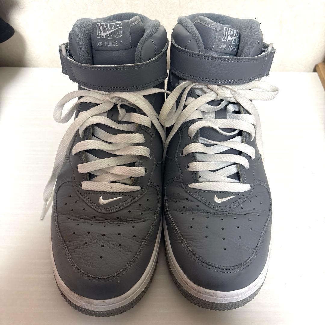 シューズ(男性用) NIKE 2021 AIR FORCE1 MID QS NYC 27.5cm