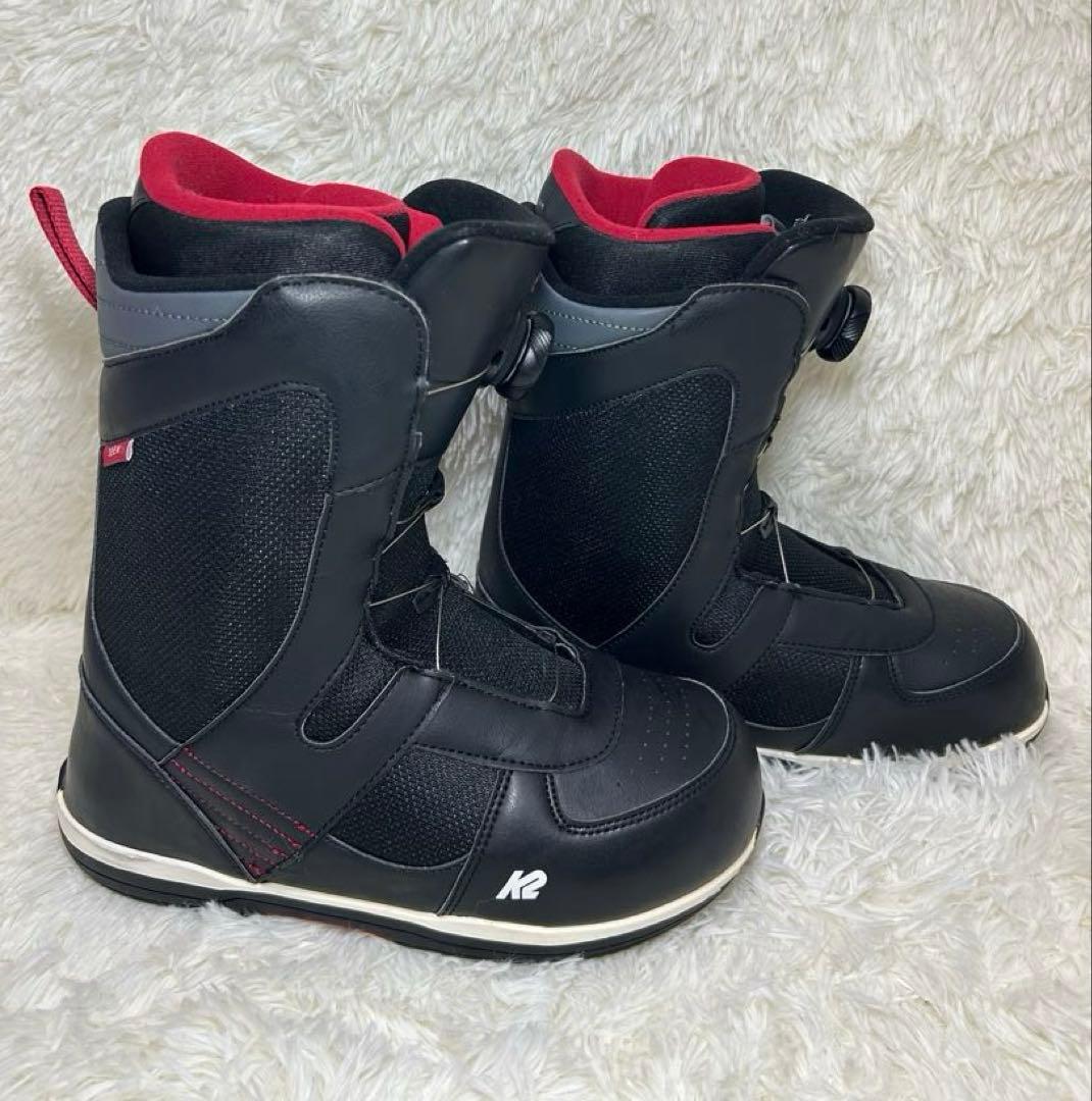 k2 MODELSEEスノーボードブーツ 26cm ブラックレッド　ボア　メンズ