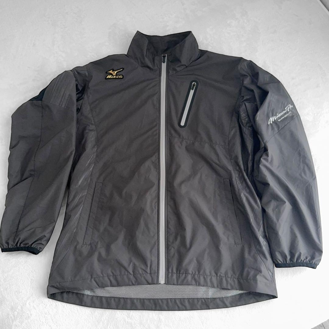 【美品】Mizuno Pro ジャケット パンツ 上下セット グレー メンズ L