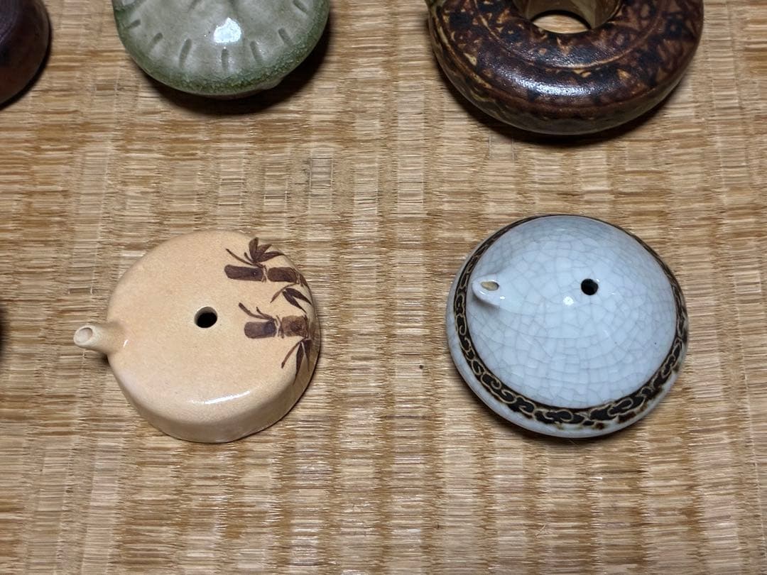 茶道具 陶器の水滴 6点 まとめて