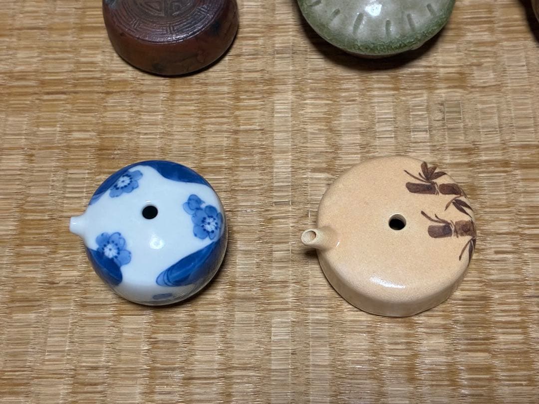茶道具 陶器の水滴 6点 まとめて