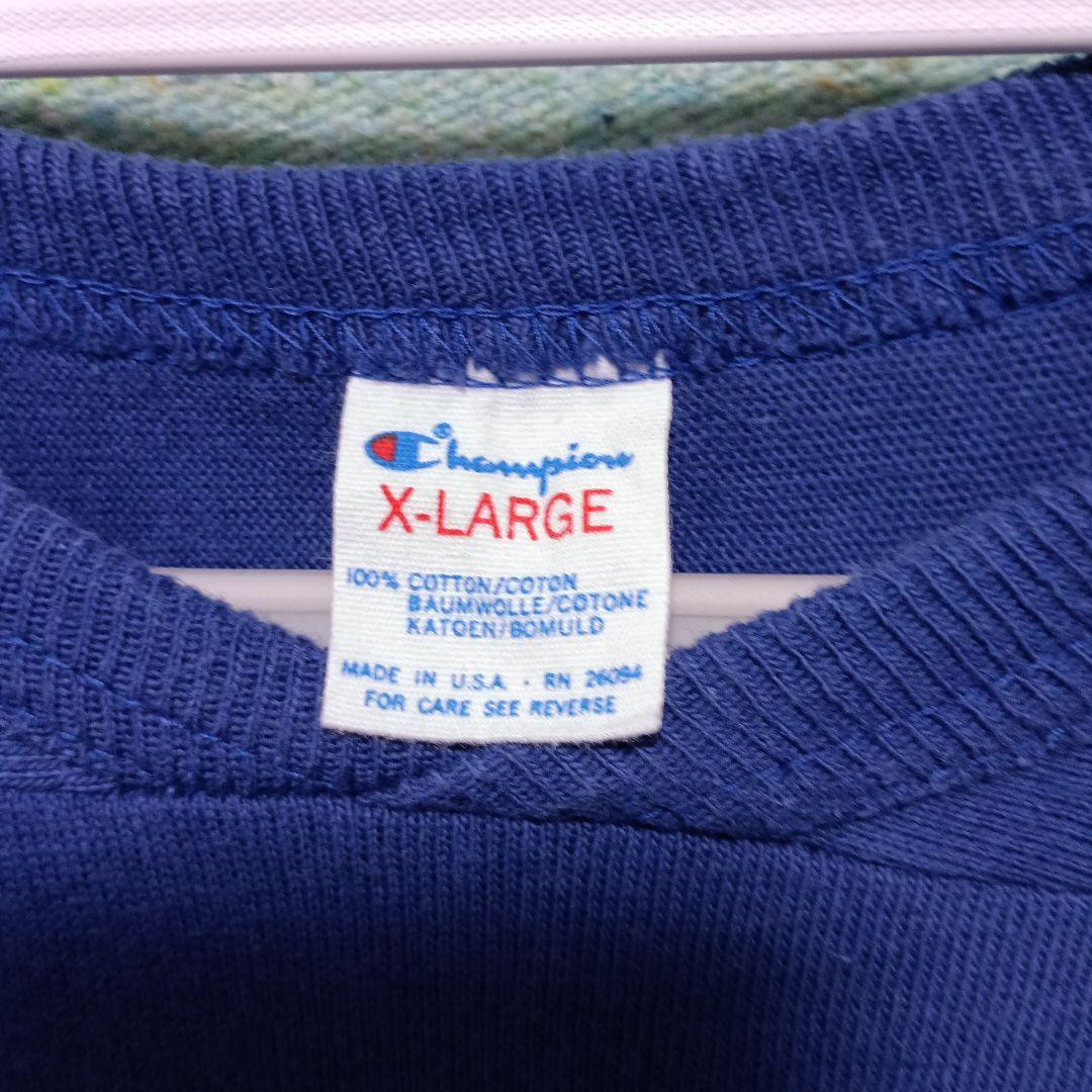 80sチャンピオン7分袖フットボールＴシャツ　トリコタグ　USA製　ヴィンテージ