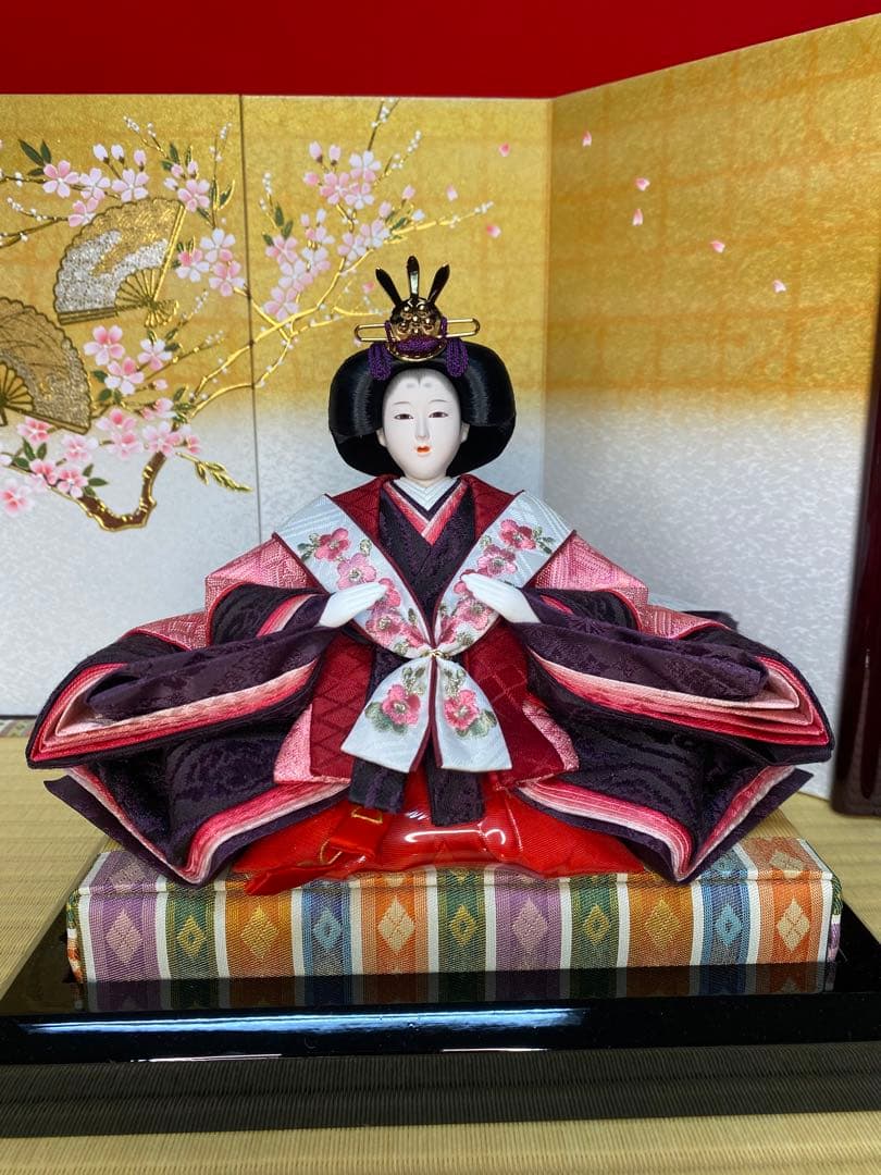 東京久月　雛人形　親王飾り収納セット　頭：元光　作・本胴本仕立て　京雛