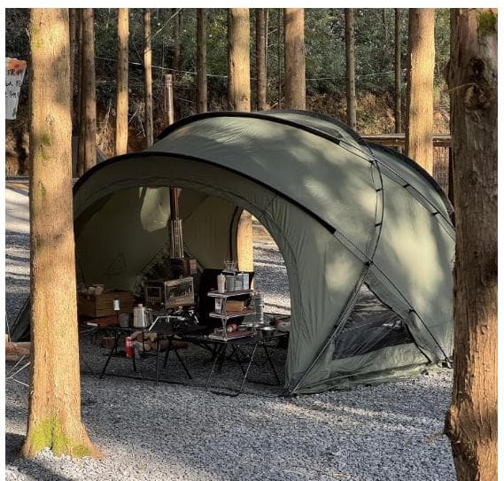 Z-4【訳ありUSED】G-tent-M200 ドームテント カーキ