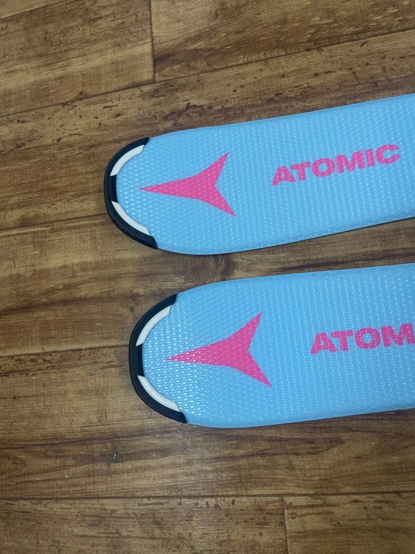 ATOMIC スキー板 140cm ジュニア セット ストック付 初心者OK